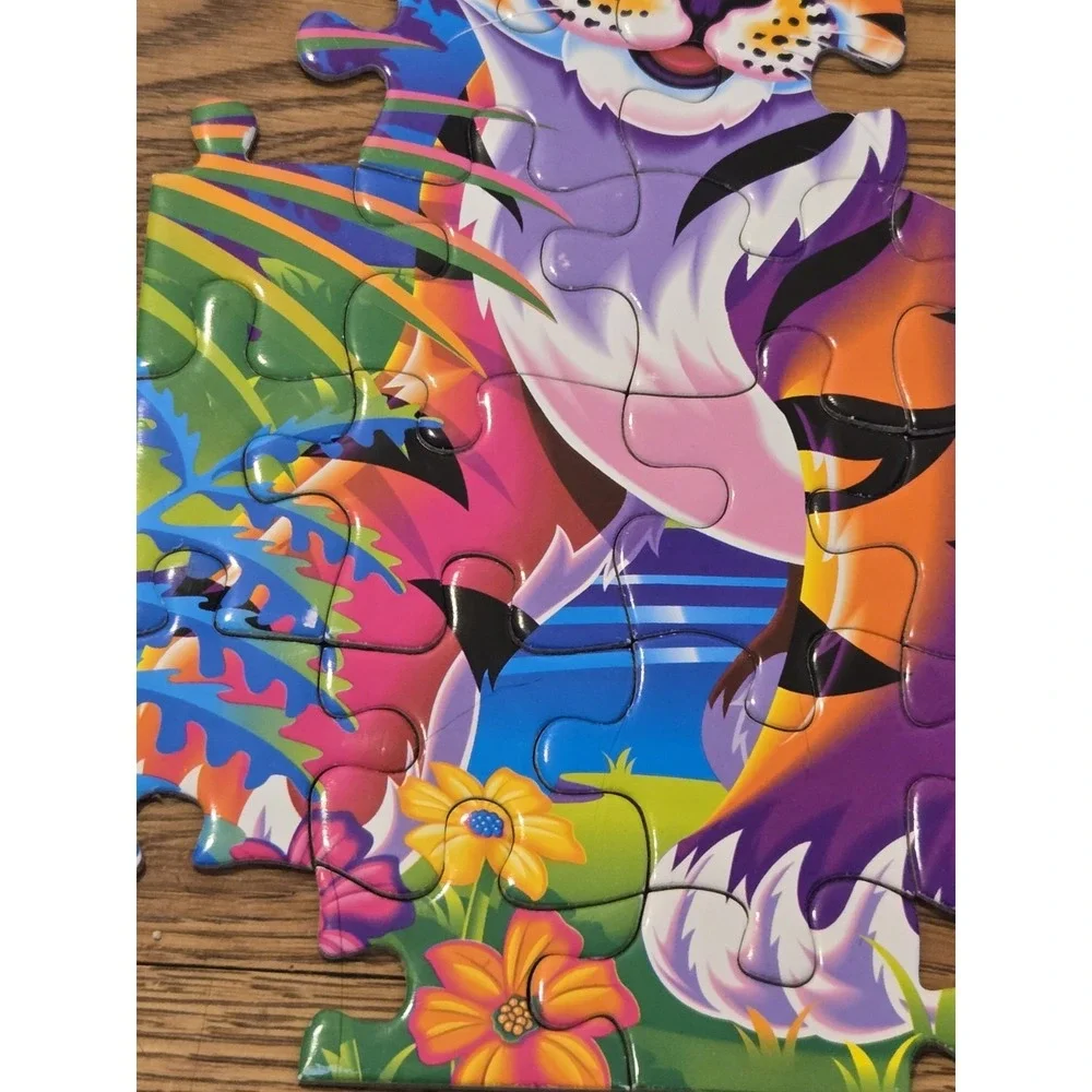 Lisa‎ Frank Forrest Puzzle 48 Pc Incomplete 42/48 Pieces Damaged Piece